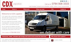 Site launch for light haulage transport company in Sussex, Surrey and Kent