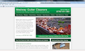 New website launch for Medway Gutter Cleaners of Gillingham and Chatham