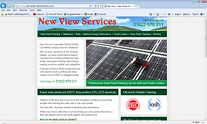 New solar panel cleaning website for Kent and South London